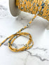 Yellow Mini Floral Spaghetti Straps Trim Hollow Tube Tubular 10 yards  ATN01164